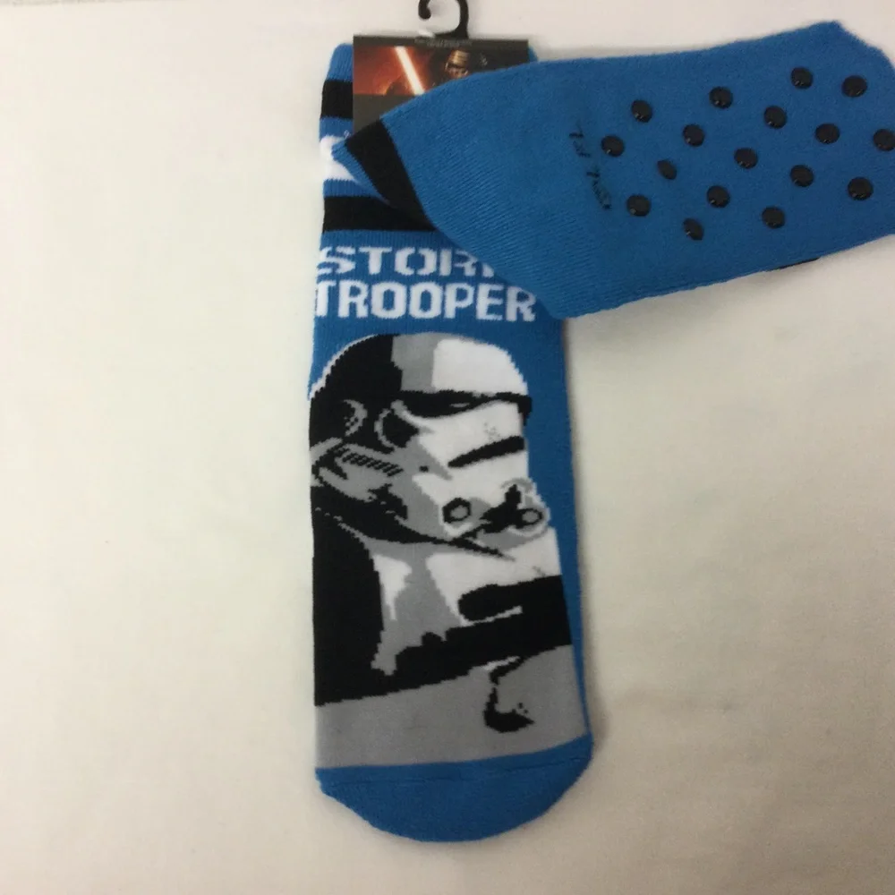 Disney Star Wars Storm Trooper Socks non-skid slipper New original packa…